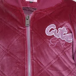 Come In Kids Girls Bomber with Embroidered Jacket image 4