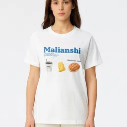 LULU & SKY Women Graphic Printed Round Neck Relaxed Fit T-shirt-picture-32