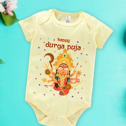 Babywish Navratri Special Printed Pure Cotton Bodysuit-picture-38