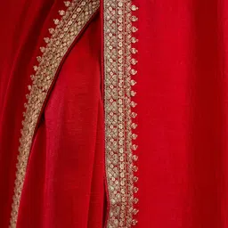 kasee Solid Embroidered Pure Silk Saree image 4