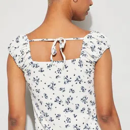 Ginger by Lifestyle Floral Print Puff Sleeve Midi Dress image 4