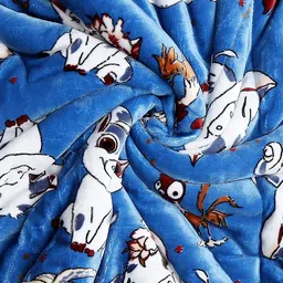 Monte Carlo Blue & Blue Set of 5 Cartoon Characters Blanket image 3