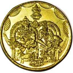 hoiva Ethnic Traditional Hand made Brass Lakshmi Kubera Coins collections- Modern Coin Collection image 3
