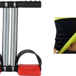 combo double srping Tummy Trimmer & hot shaper body Ab exerciser Home Gym kit LZ3 Ab Exerciser-image-18