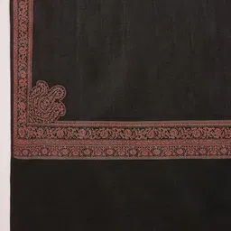 Sangria Ethnic Motifs Woven Design Shawl With Fringed Border image 3