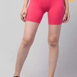 DRAXSTAR Women Pack Of 2 Skinny Fit Low-Rise Cycling Sports Shorts-image-90