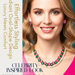 Anouk American Diamond & Cubic Zirconia-Studded Jewellery Set image 2