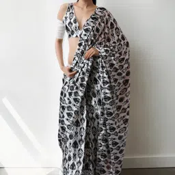 Panzora Floral Silk Blend Saree-image-98