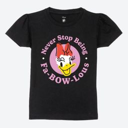 YK Disney Girls Graphic Printed Round Neck Pure Cotton T-Shirt-picture-0