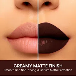 Beauty People Dual Kiss 2-In-1 Matte Liquid Lipstick- 3.8 g + 4 ml- Mocha Brown image 2