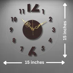 gift with smile Analog 38 cm X 38 cm Wall Clock image 4