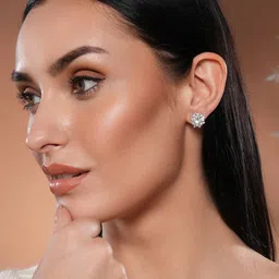 Jazz and Sizzle Floral Studs Earrings image 5