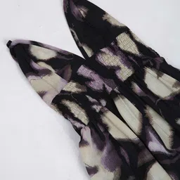 4WRD by Dressberry Women Abstract Print Halter Neck Fit & Flare Mini Dress image 3