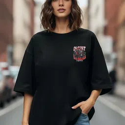 BENNY BROOKS Women Printed Round Neck Cotton T-shirt-picture-21