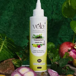 Vela Organic Beauty Care Trimaspati Herbal Hair Oil To Reduce Hair Fall - 200 ml-picture-29