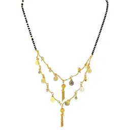 SONI DESIGNS Gold-Plated Artificial Stones and Beads Mangalsutra-picture-31