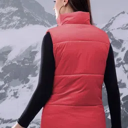 Stylecast X Kotty Women Mock Collar Solid Lightweight Puffer Jacket image 5