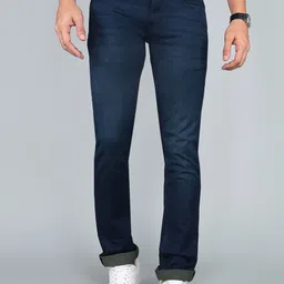 louis philippe jeans Men Slim Low Rise Dark Blue Jeans-picture-11