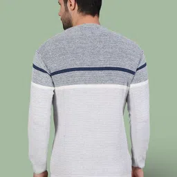 GRACIT Men Colourblocked Woollen Pullover image 4