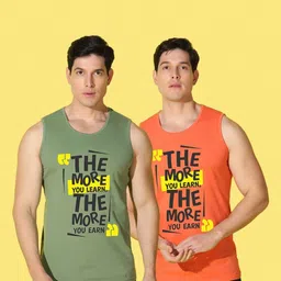 WOOSTRO Men Typography 2 Printed Applique Slim Fit T-shirt image 3