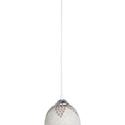 1ST TIME White & Brown Textured Ceiling Lamp image 3