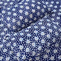 Myntra Elegant Homes Navy Blue Printed Woollen 300 TC King Bedsheet Set 2.5 m x 2.25 m image 3