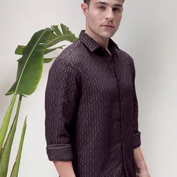 Moda Rapido Men Patterned Full Sleeve Casual Shirt image 2