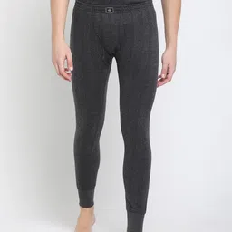 DIXCY SCOTT Men Ribbed Mid-Rise Thermal Bottoms-picture-12