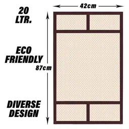 Kuber Industries Gold-Toned and Brown Dot Printed Microwave Oven Appliance covers image 4