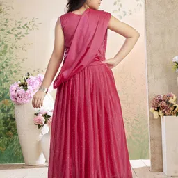 Aarika Girls Embroidered Thread Work Ready to Wear Lehenga & Blouse With Dupatta image 3