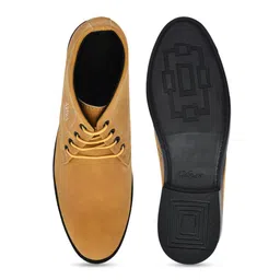 ARIWA Men Textured Casual Pointed Toe Lace-Ups Regular Boots image 2