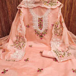 KALINI Embroidered Unstitched Dress Material-picture-15