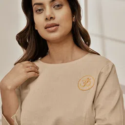 VASTRAMAY Round Neck Top & Trousers Co-Ords Set image 5