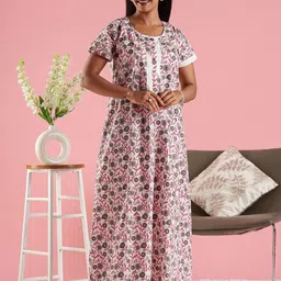 9shines Label Printed Maxi Nightdress-picture-32