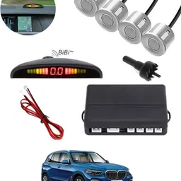 autofetch Universal 4 Silver Reverse Parking Sensor-AF25A541 Universal 4 Silver Reverse Parking Sensor-AF25A541 Parking Sensor image 1