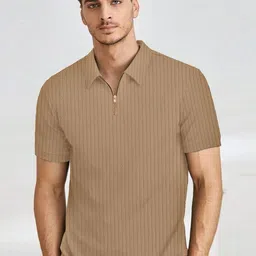 KAJARU Self Design Polo Collar T-shirt-picture-21