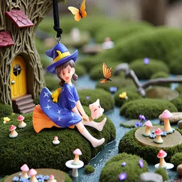 Gopalvilla Blue Matte Car Real 3D Small Showpiece - 7.3 cm image 3