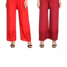 MIXFIT Women Pack Of 2 High-Rise Trousers-image-46