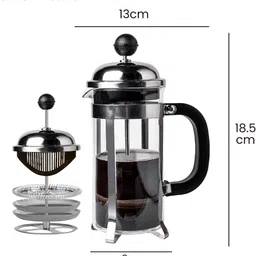 sipologie Vintage French Press 350ml I 4 Level Filtration Personal Coffee Maker image 2