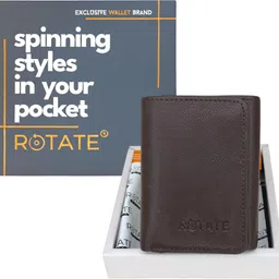 rotate Men Casual, Formal, Evening/Party Brown Artificial Leather Wallet-picture-25