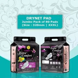 jumbo extra comfort Drynet Sanitary Pads 3XL Pack-2(80 each packet,320mm) Extra Comfort,Protection Sanitary Pad-picture-39