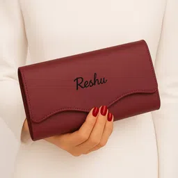 reshu Casual, Formal Maroon Clutch-picture-27