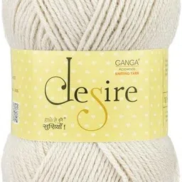 ganga Desire Hand Knitting and Crochet yarn (Rice Cake) (200gms)-picture-10