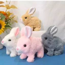 sobhagu Walking Bunny Toy with Sounds, Jumping Rabbit Wiggling Ears - 7 inch-picture-38