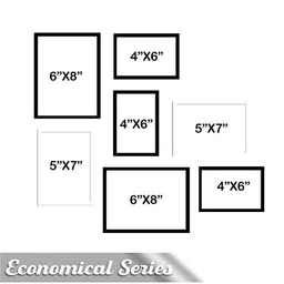 Art Street Set Of 7 Black & White Solid Photo Frames image 3