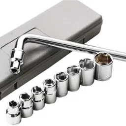 avenue 10Pcs Hex Socket Wrench Spanner Tool Goti Set for Automobiles/Bike/Car Repair 10Pcs Hex Socket Wrench Spanner Tool Goti Set for Automobiles/Bike/Car Repair Single Sided Socket Wrench image 4