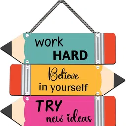 gift me bazar Work Hard Believe In Your Self Inspirational Quote Wall Hanging For Home Decor-picture-21