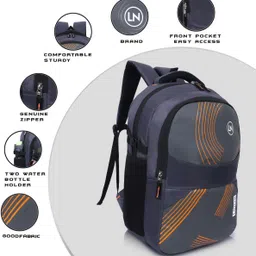 luzian Large 35 L Laptop Backpack Premium Polyester Backpack | Durable Fabric & Zipper Tested | Elegant Design image 4