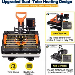 print digits Heavy Duty Teflon Coated 5 in 1 Combo machine full setup 3D Printer image 3