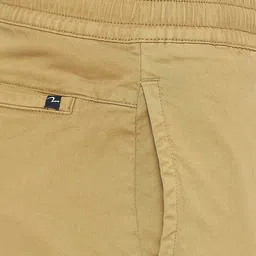 spykar Men Slim Fit Beige Cotton Blend Trousers image 5